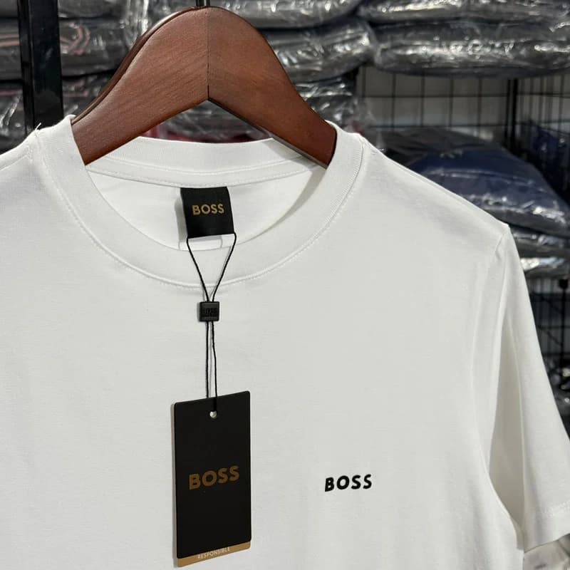 Camiseta Basica Hugo Boss cor Branca